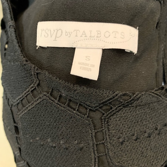 Talbots RSVP Black top - Picture 2 of 4